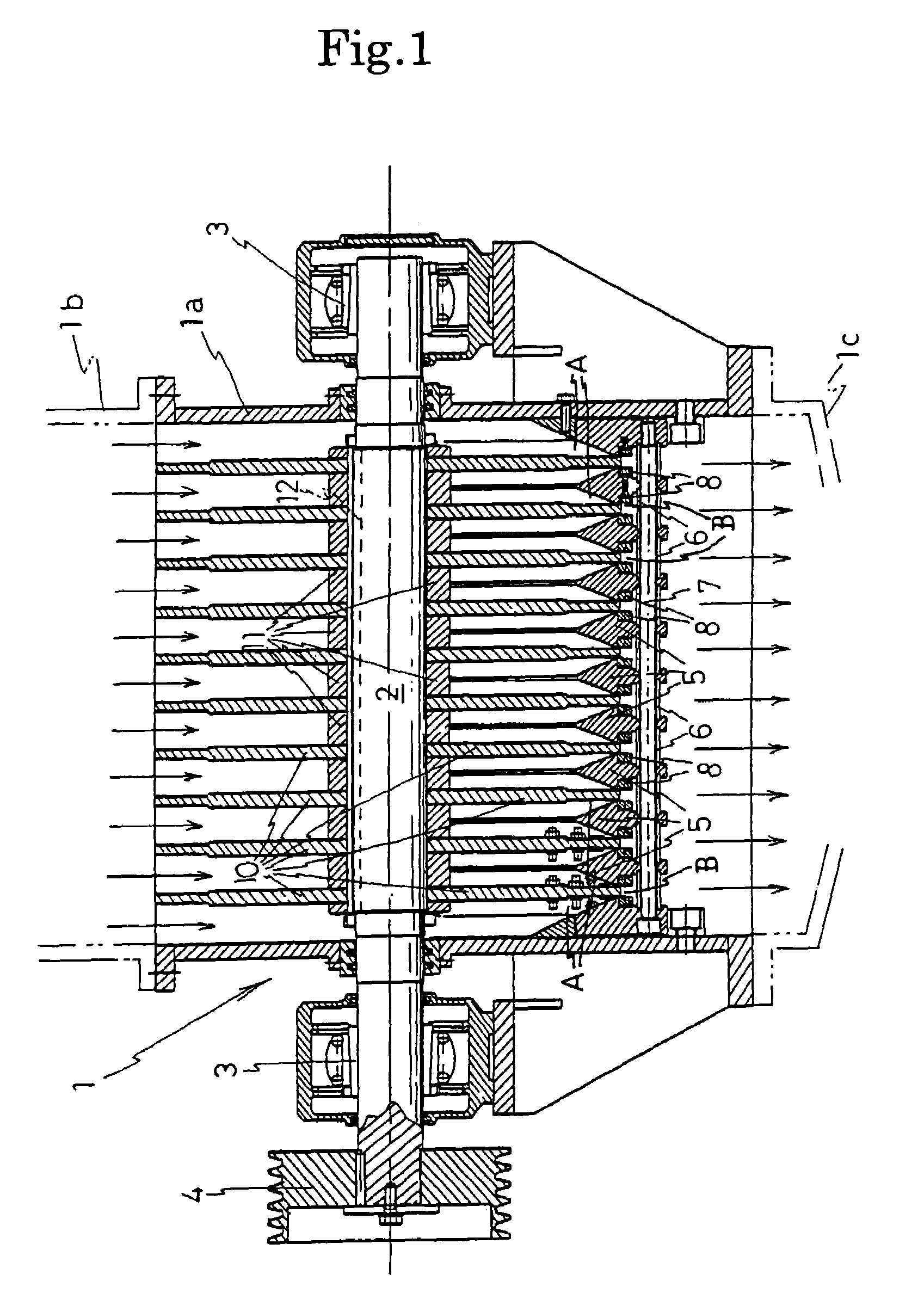 Powder particle disintegrating and sizing apparatus