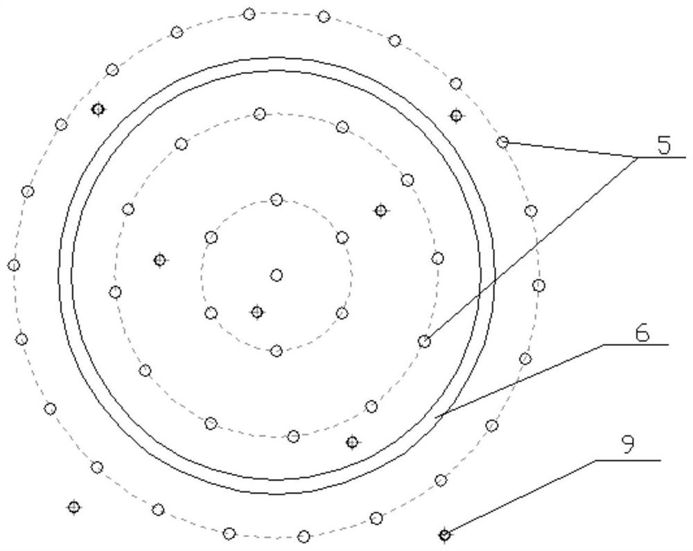 Reinforcing method and reinforcing structure for water-rich sand layer geological shield receiving end