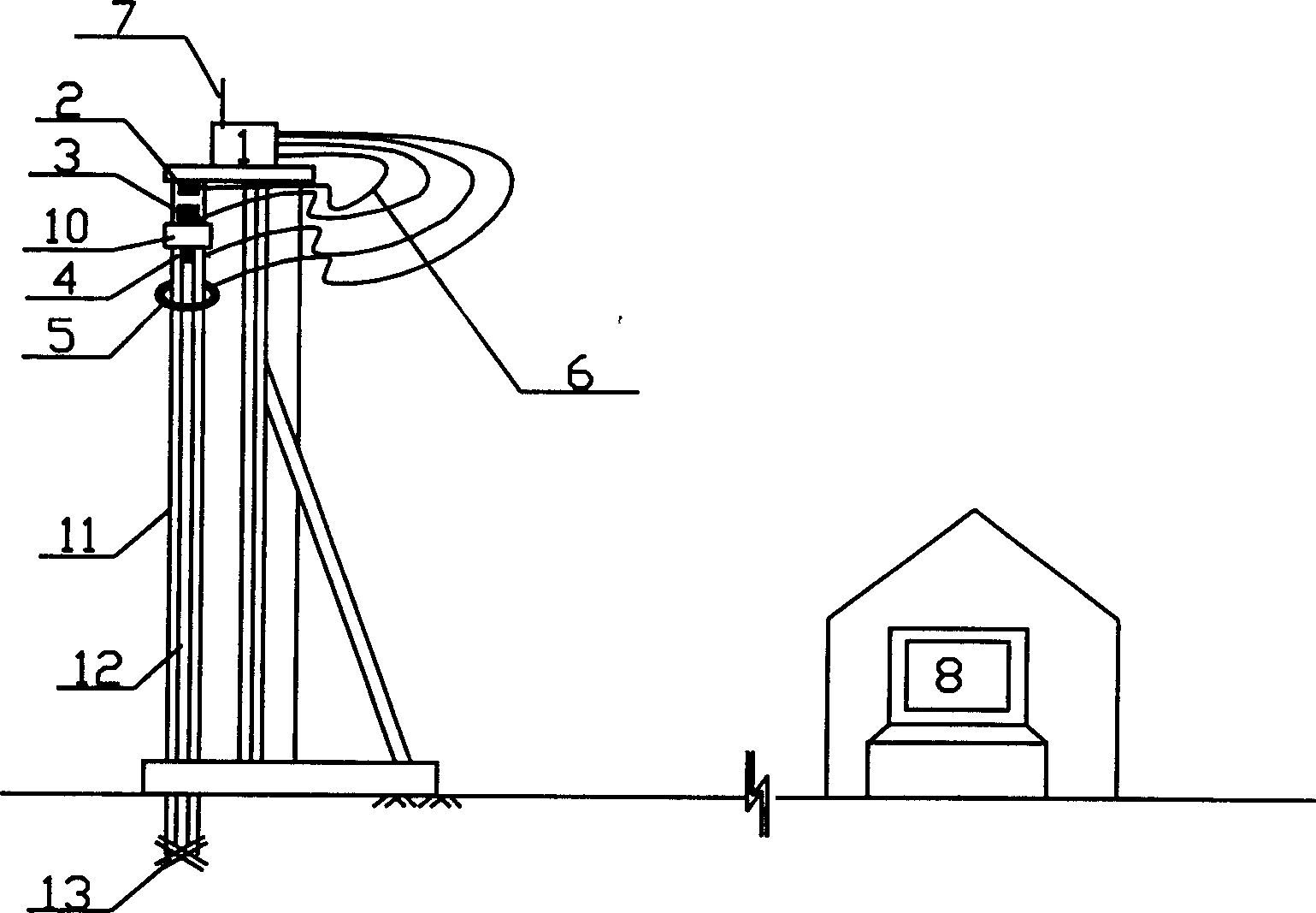 Automatic monitoring method for cement-soil stirring pile construction