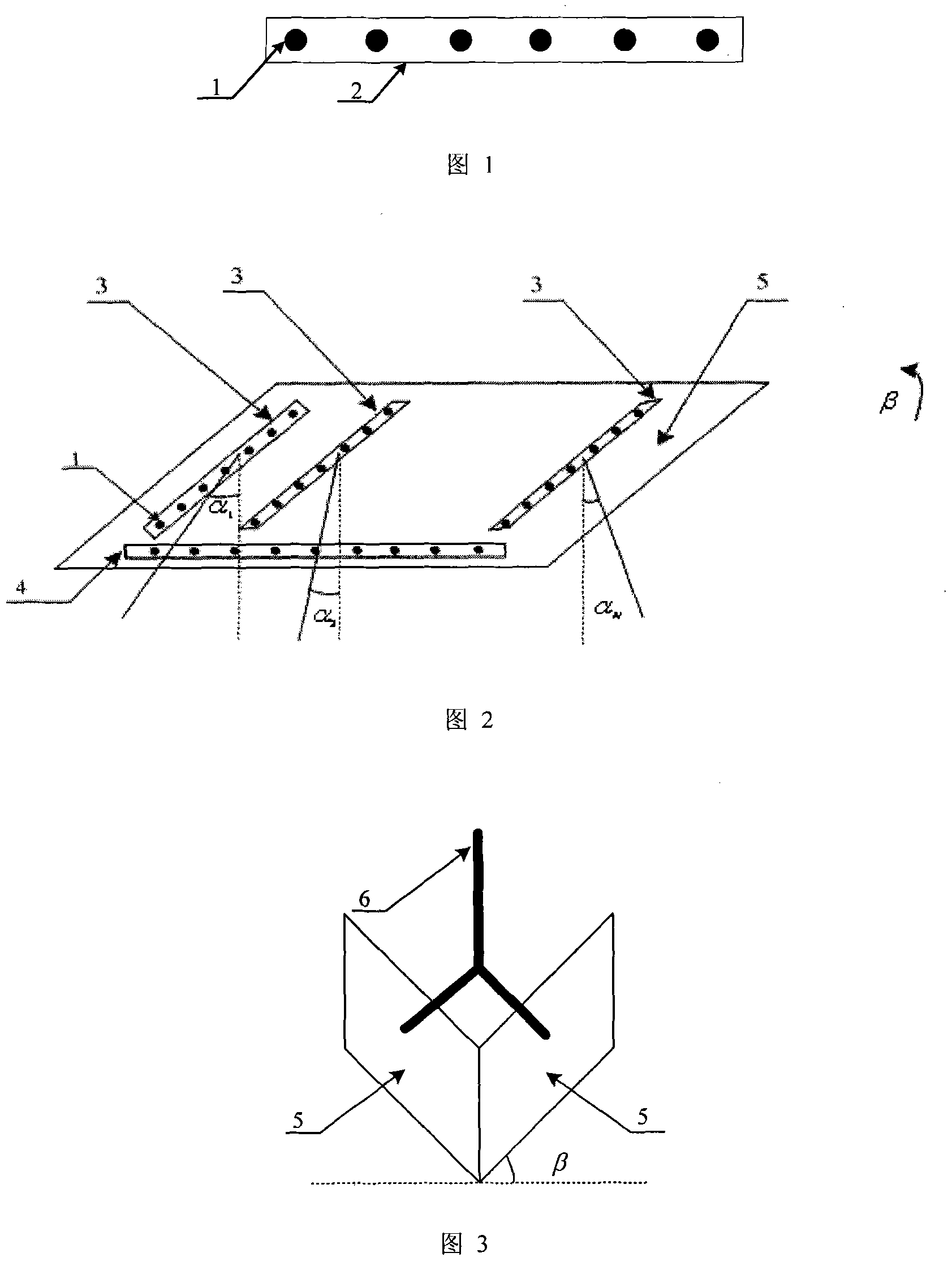 Multiple linear array combined acoustic array with super broad cover directivity