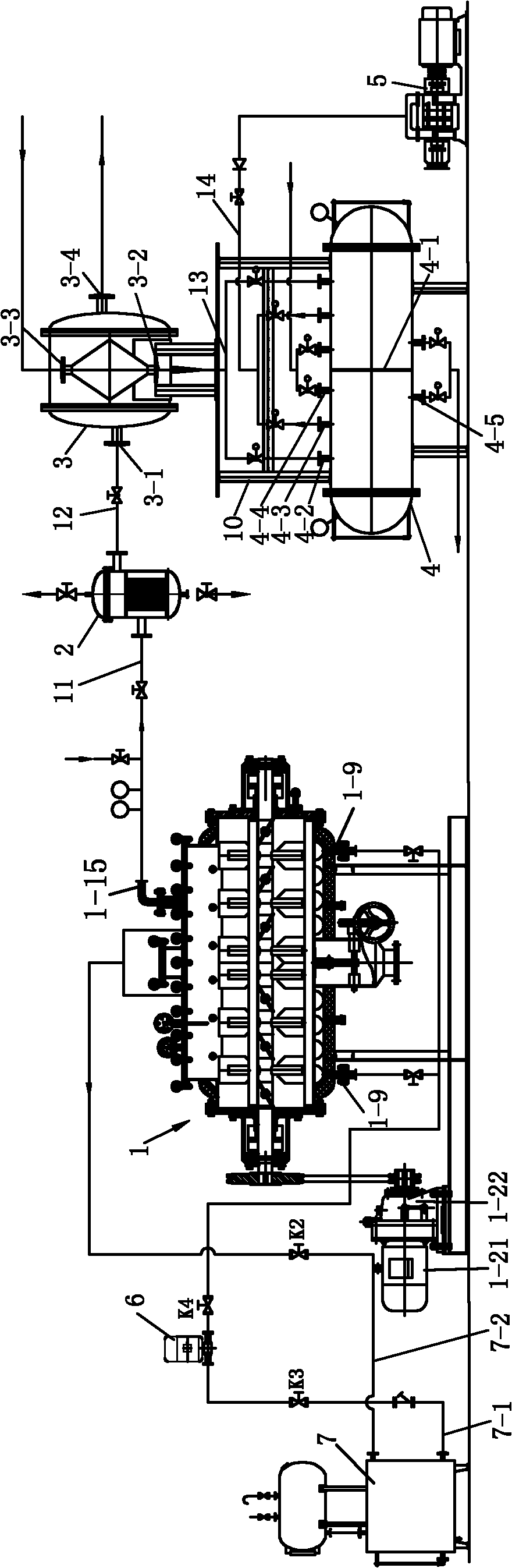 Rake type vacuum drying system