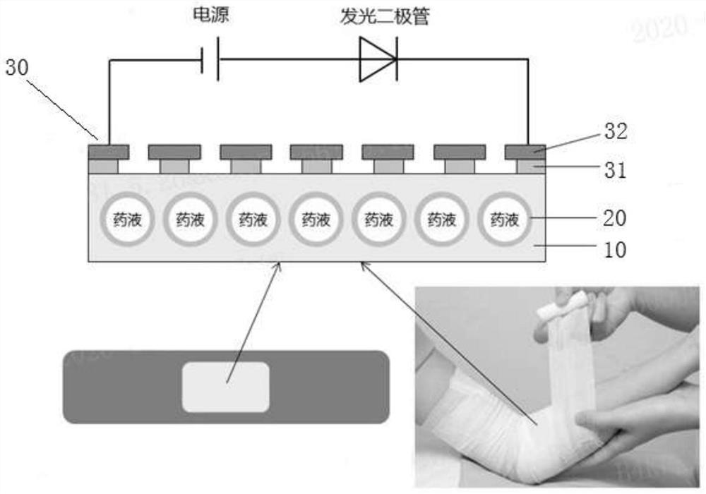 Medical device for wound healing and control method of medical device