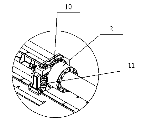 Steel pipe heating space bending method and heating space pipe bending machine