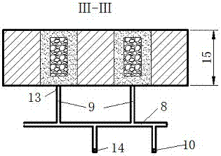 Waste rock and cementing layered wedge bonding filling mining technology and structure thereof