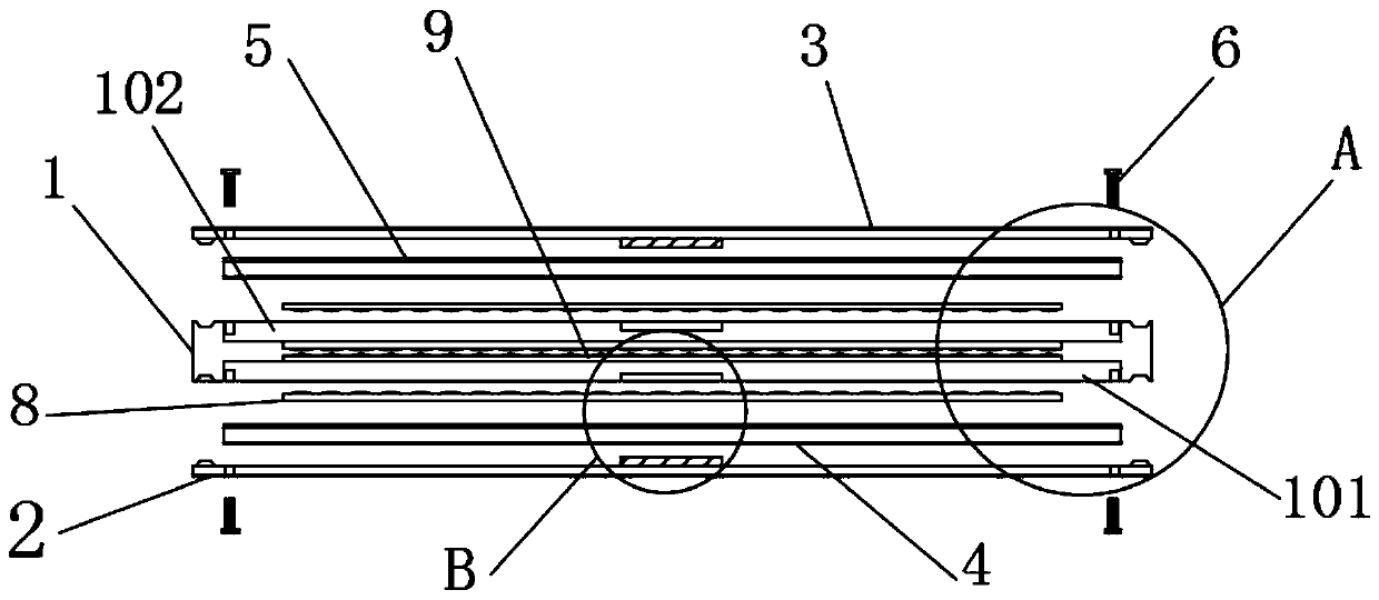 Damp-proof anti-cracking composite wooden door and preparation method thereof