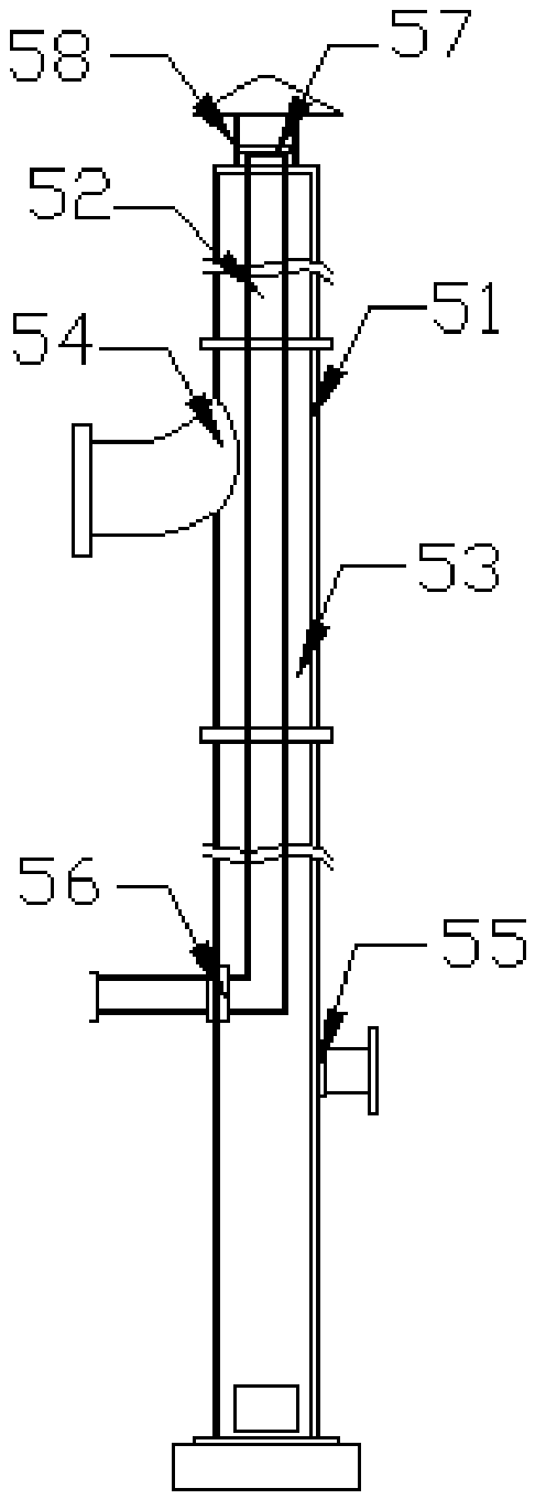 High-temperature flue gas purification treatment device for biomass boiler