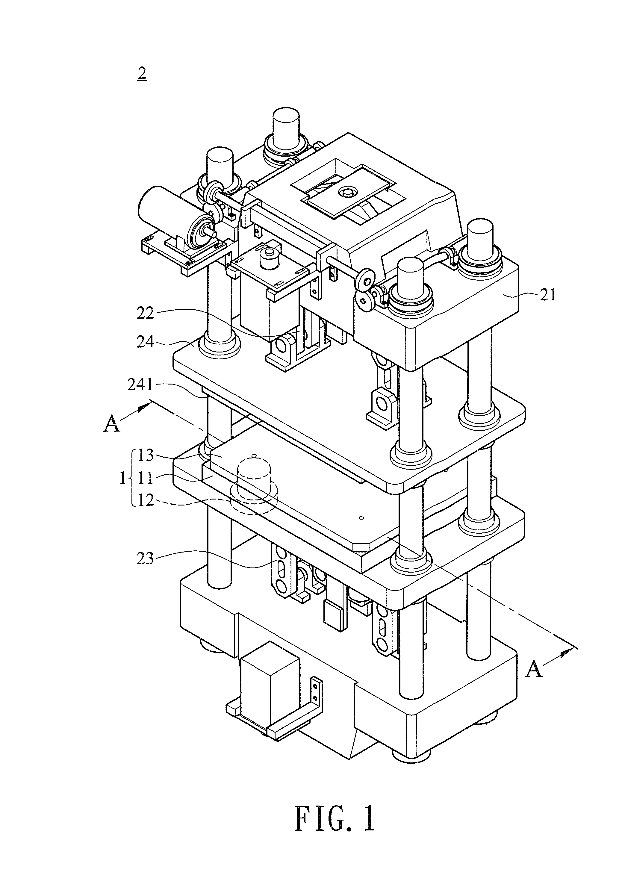 Buffer assembly of vacuum molding and cutting machine