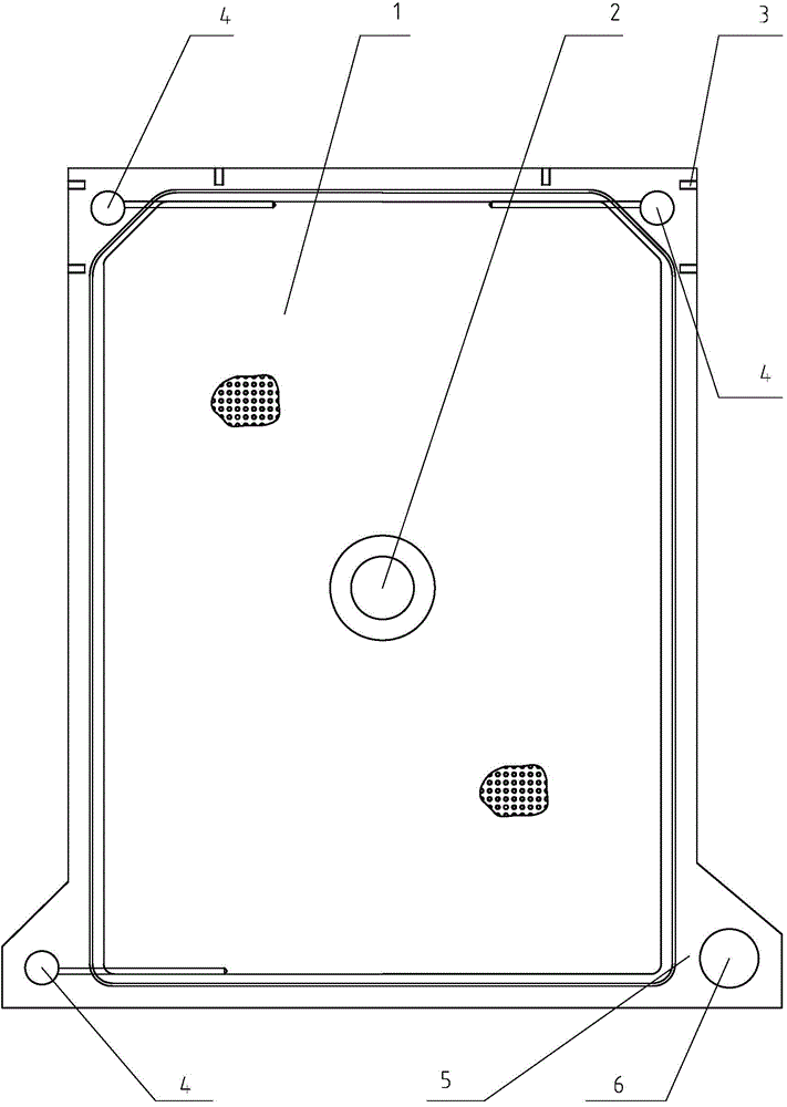 Filter plate of filter press