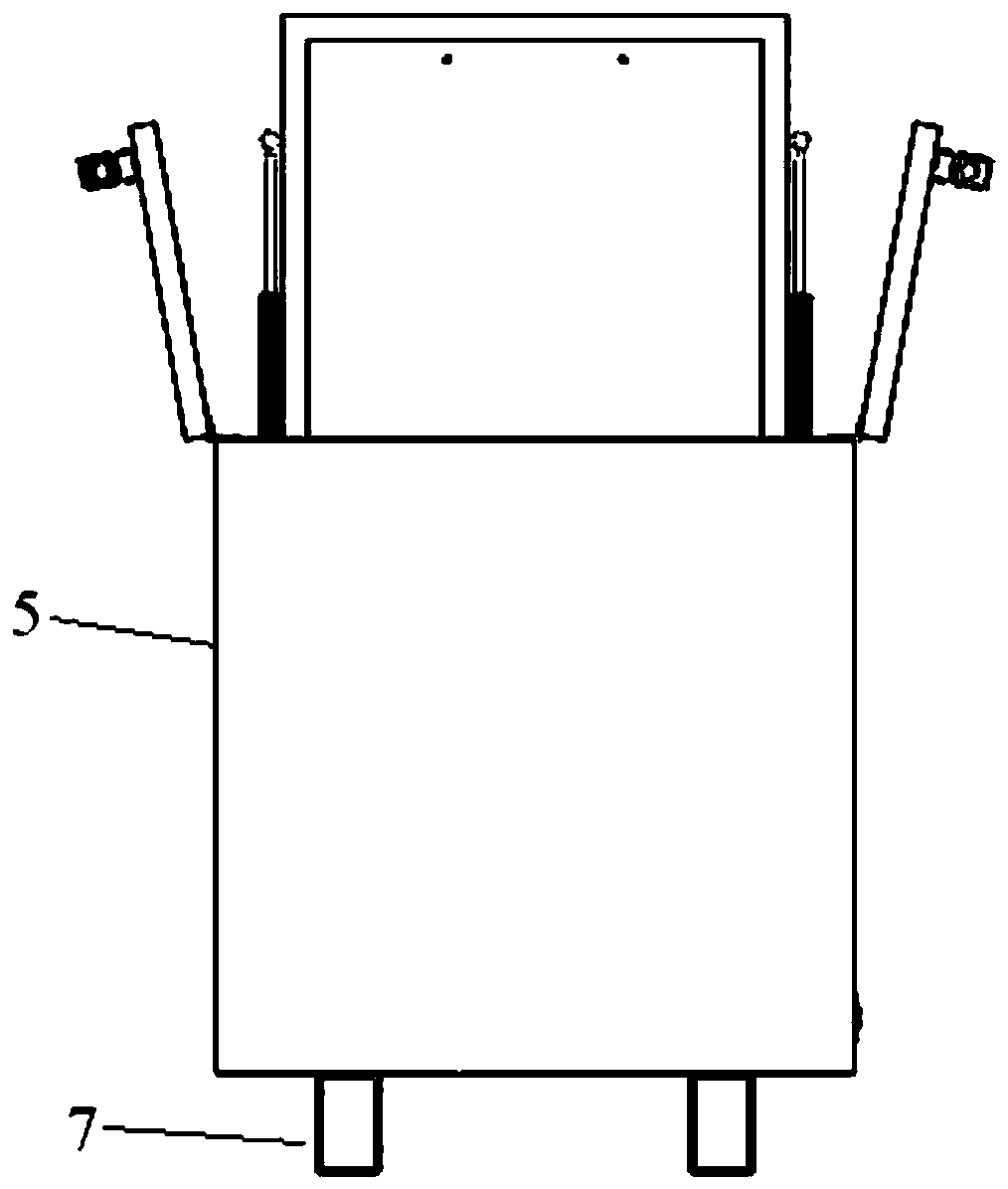 High-efficiency transportation vibration-proof packaging box structure