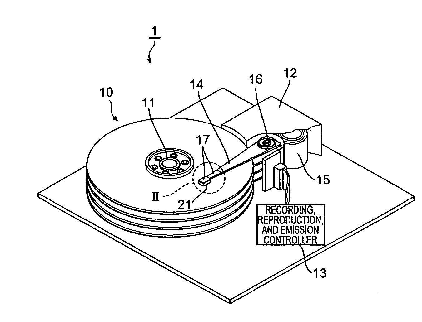 Thermally assisted magnetic head, head gimbal assembly, and hard disk drive