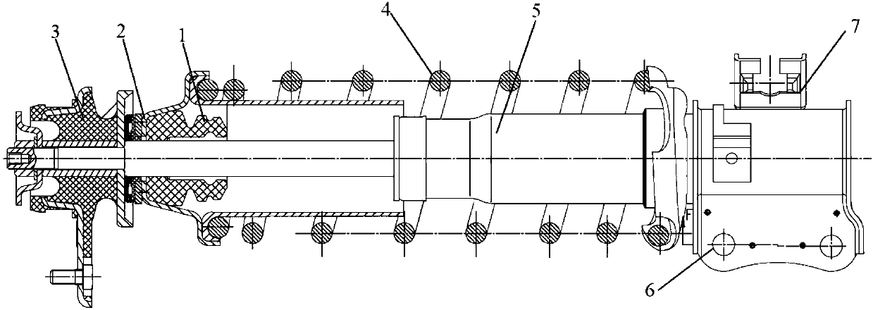 Sliding column assembly assembly error prevention device