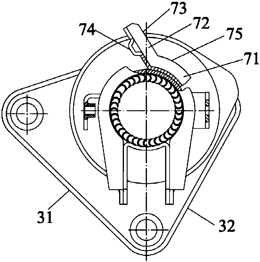 Sliding column assembly assembly error prevention device