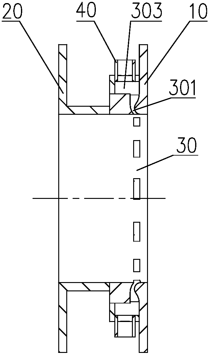 A stabilizing device for a centrifugal compressor