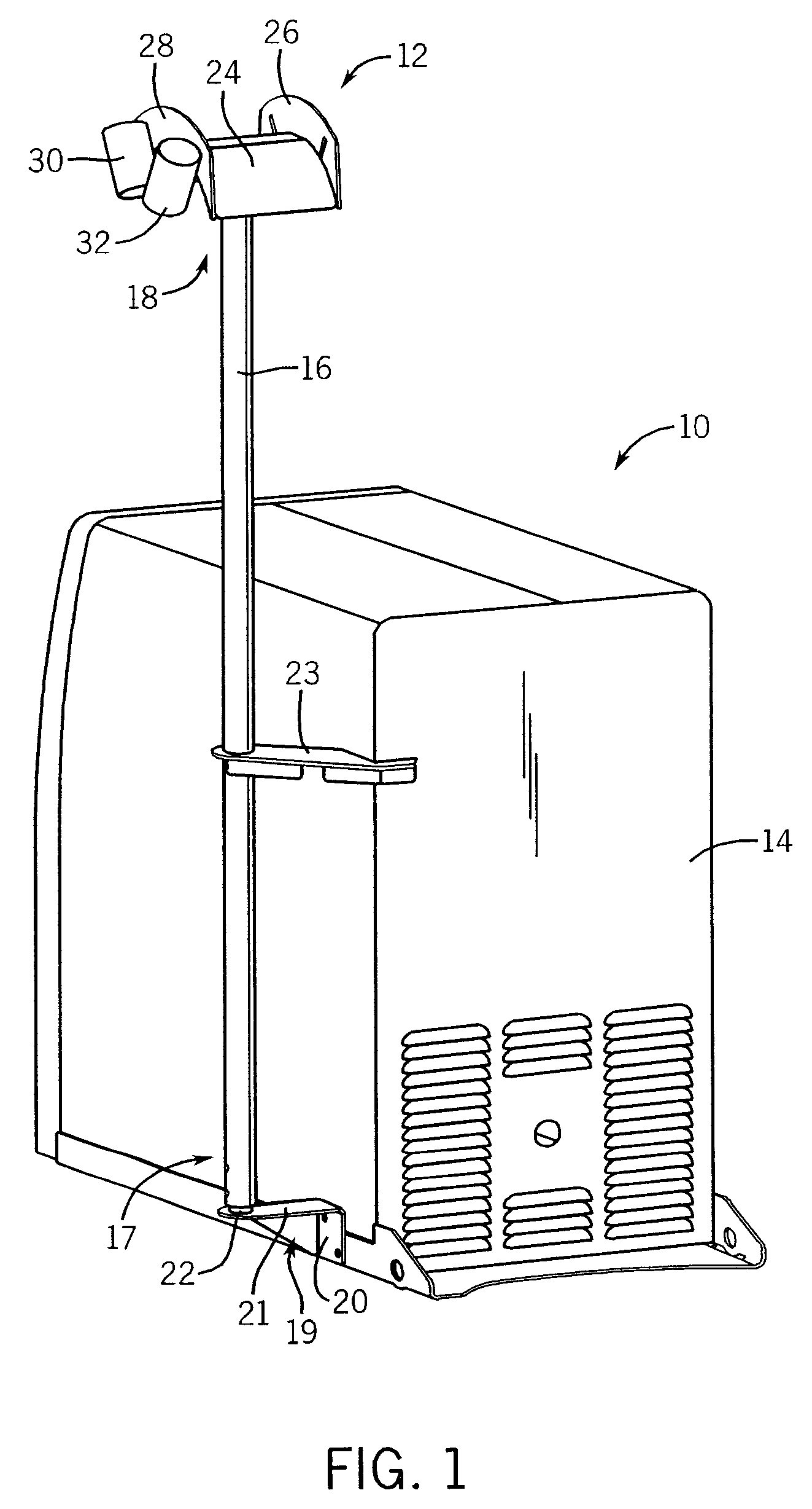 Elevated welding-type cable support system