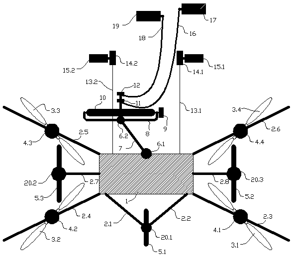 Wall climbing machine used for wall climbing work