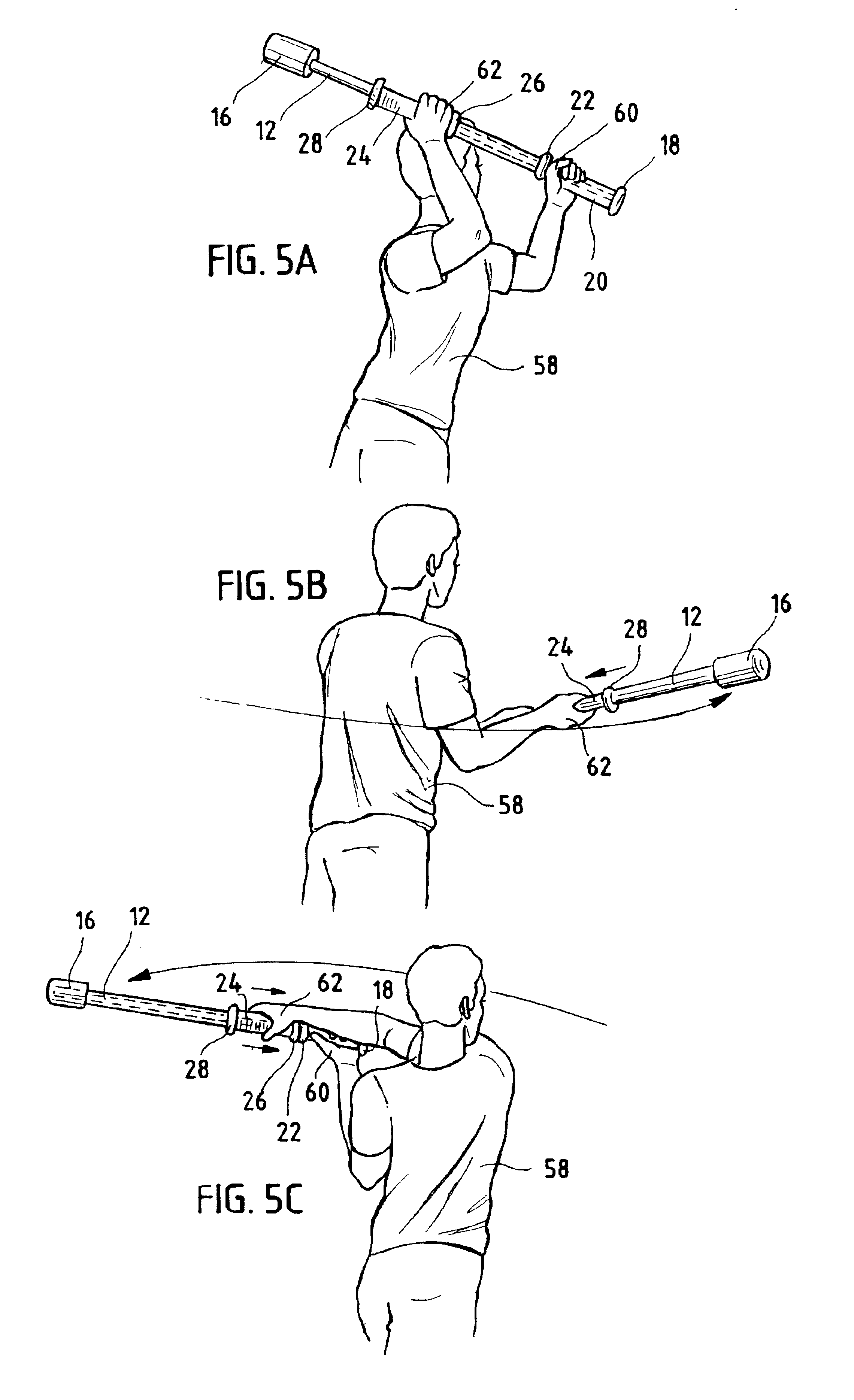 Batting swing trainer and method