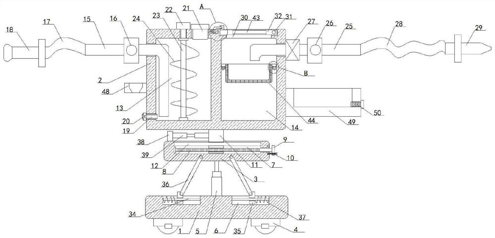 Airway unobstructing device for respiratory support in intensive care medicine