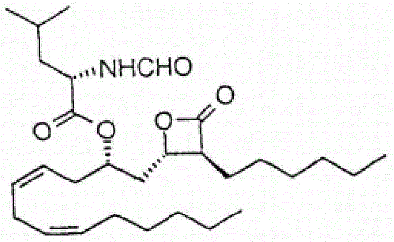 A kind of method of purifying orlistat intermediate