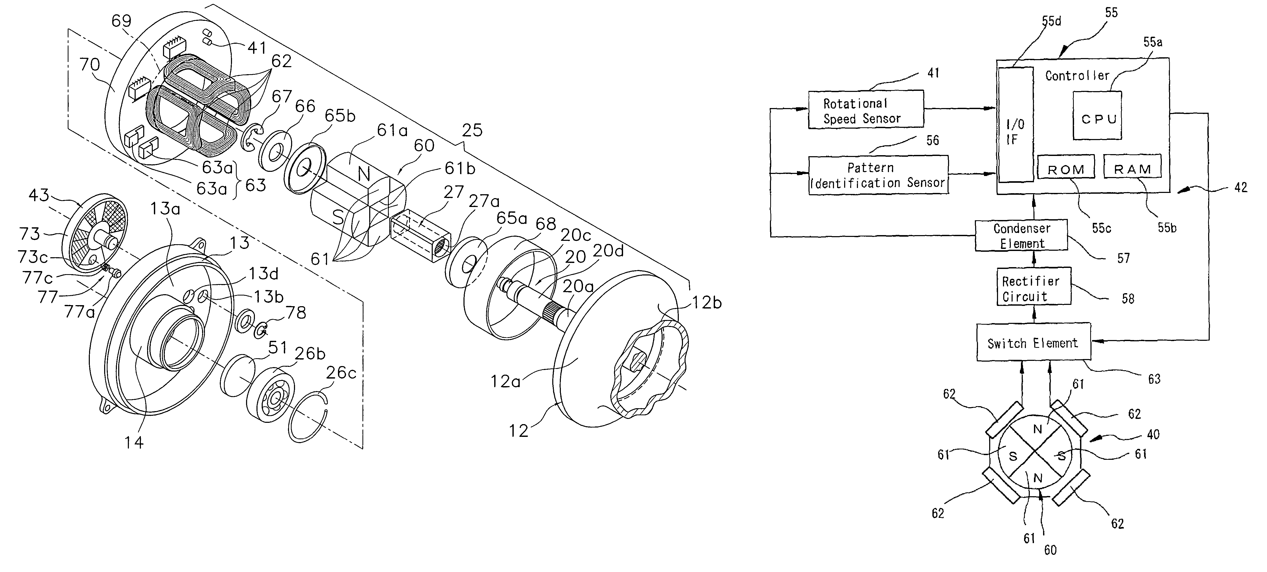 Breaking device for a dual bearing reel