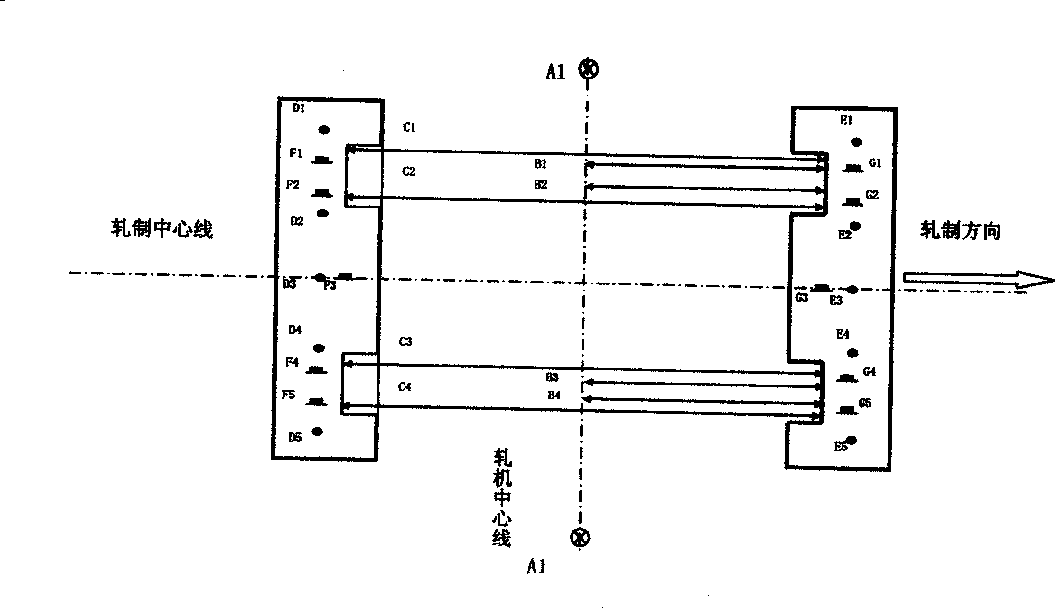 Method for mounting large-sized rolling mills