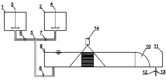 Tracer-particle-based non-contact density profile measuring method in internal wave experiment