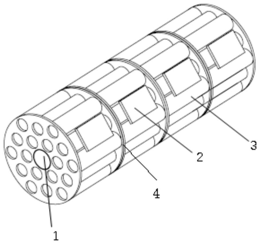 High-thermal-conductivity lithium battery pack for underwater vehicle