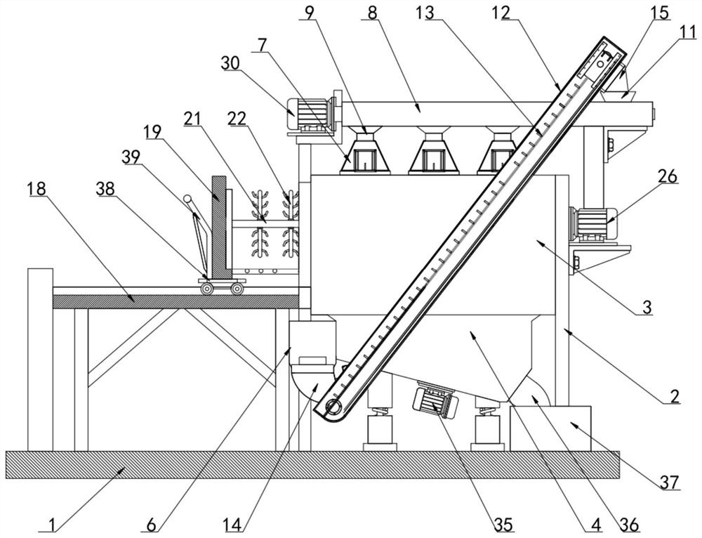 A shot blasting machine for aluminum alloy castings