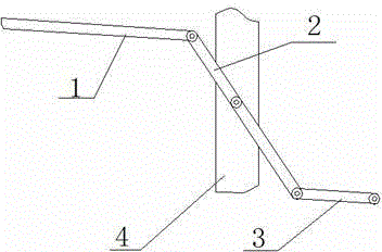 Metal smelting connecting rod stirring mechanism