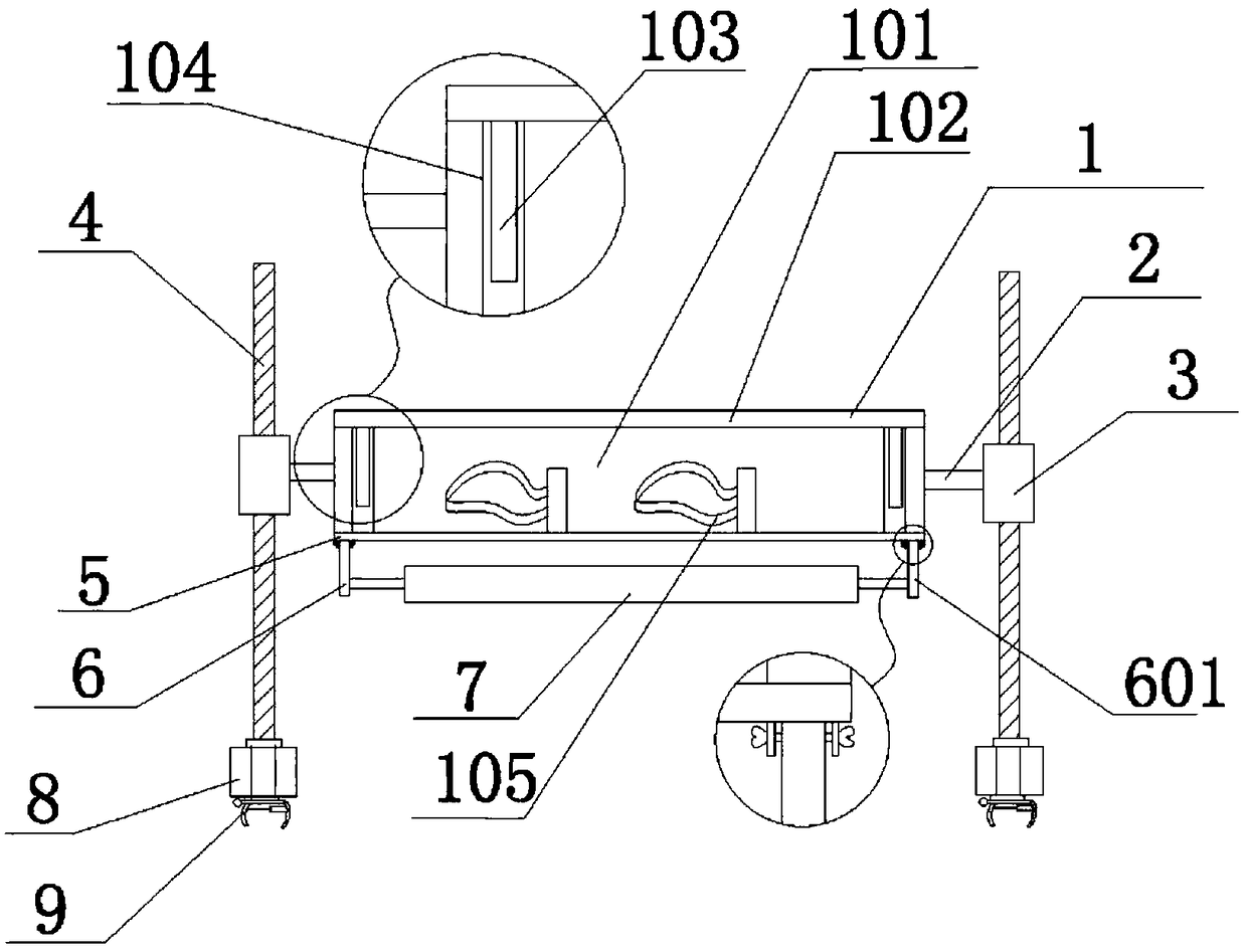 Dining table for hospital bed