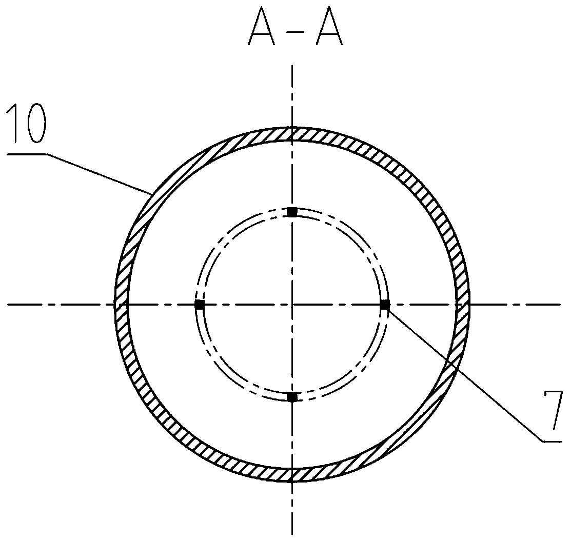 Cylinder body combined constant-liquid-level gas-liquid separator