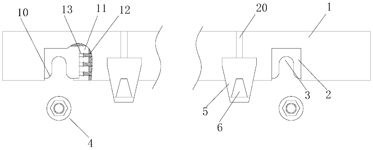 Quick mounting structure for display