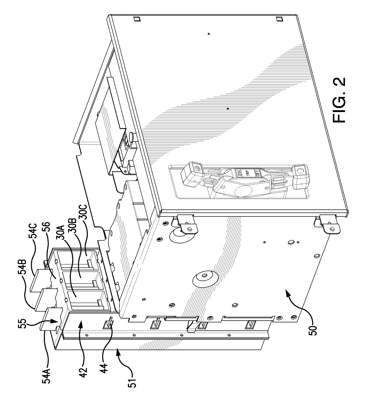 Passive arc control with sequestered phases in a vertical bus system of a motor control center