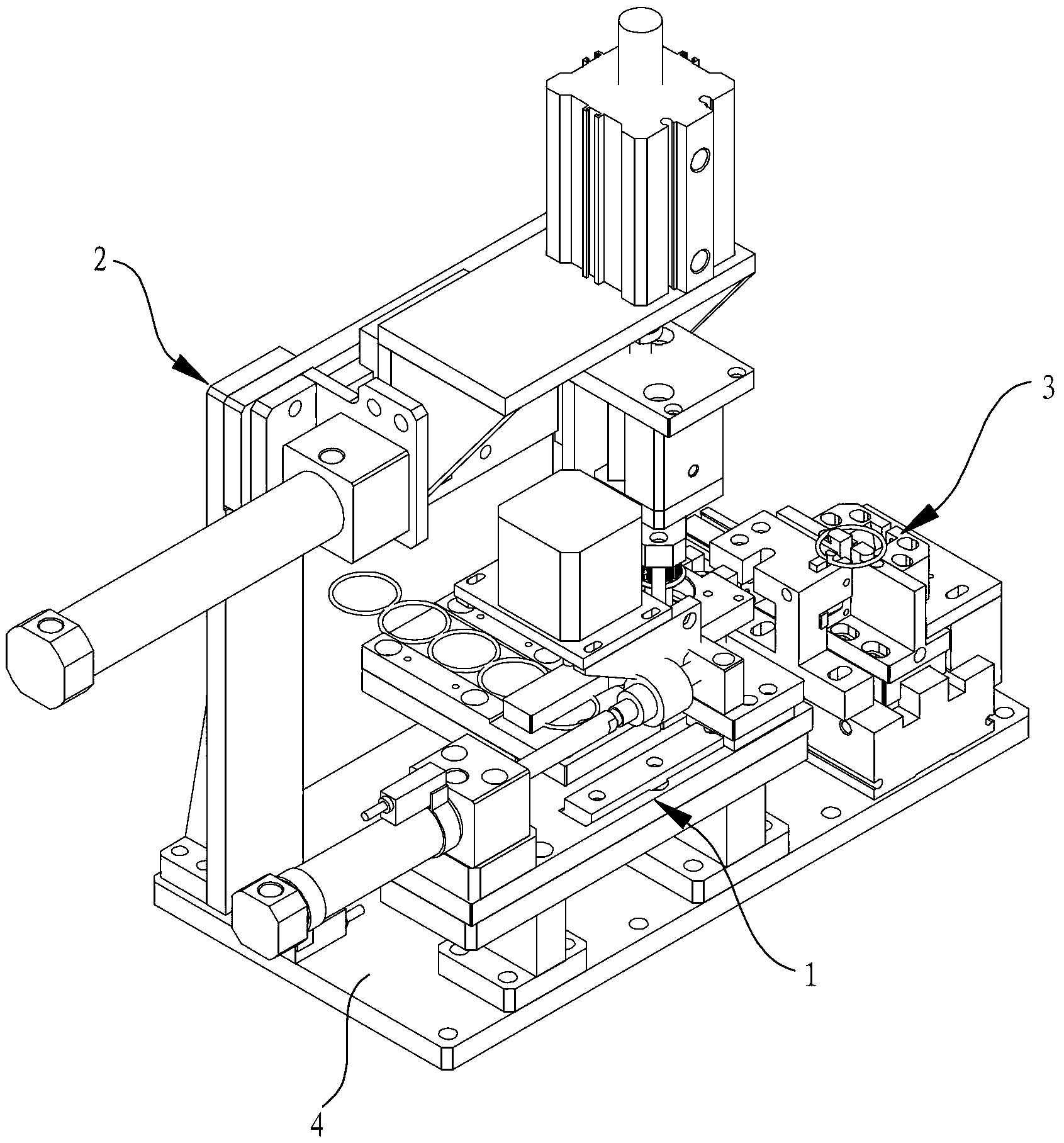 Ring installing mechanism of clamp assembling machine