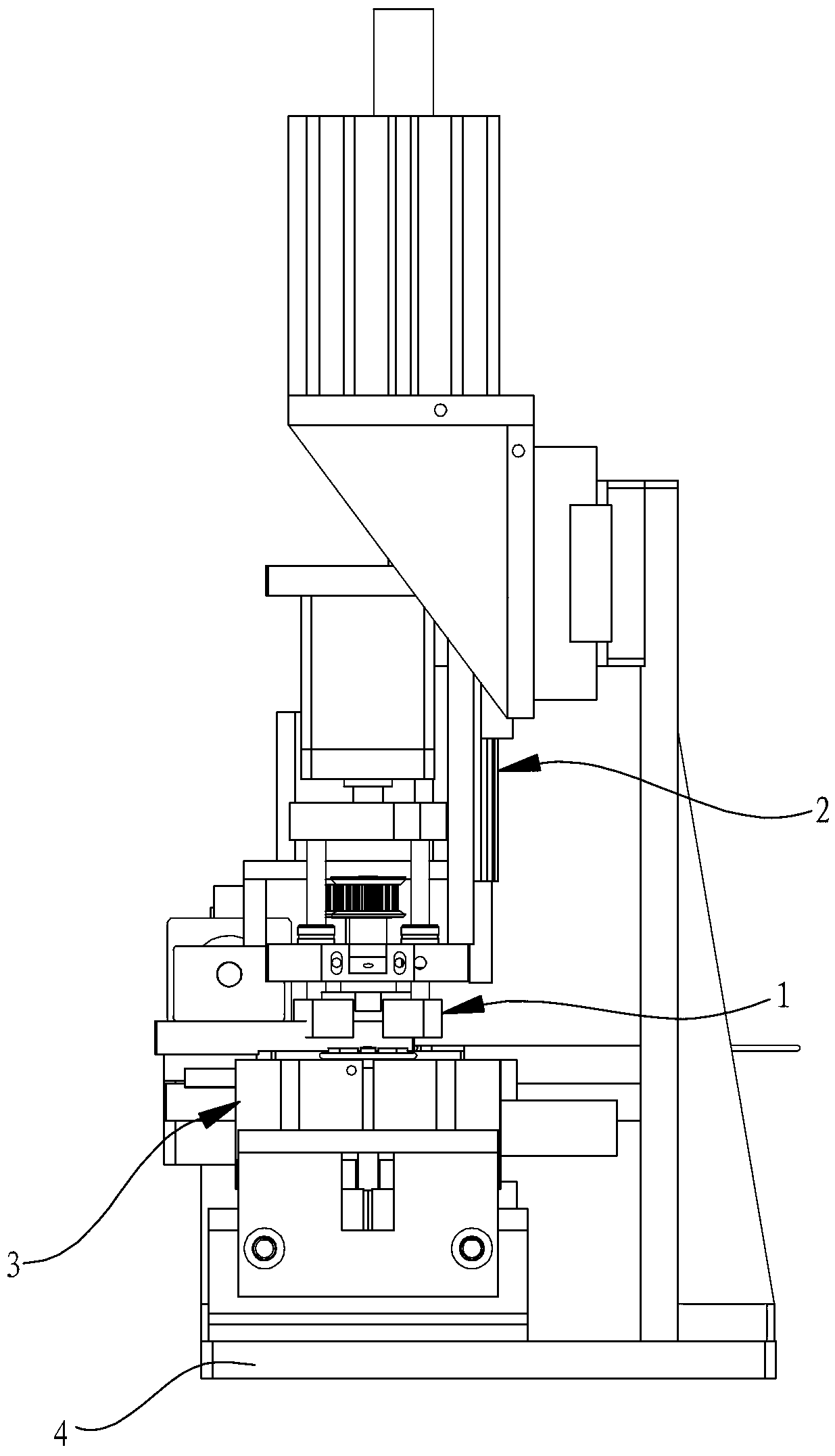 Ring installing mechanism of clamp assembling machine