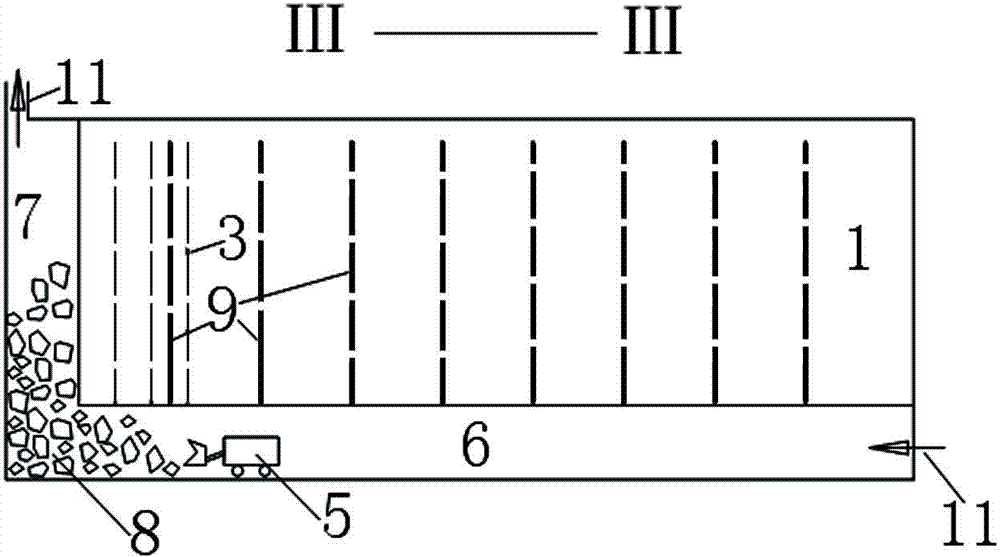 Pillar robbing method of reconstructed artificial stud