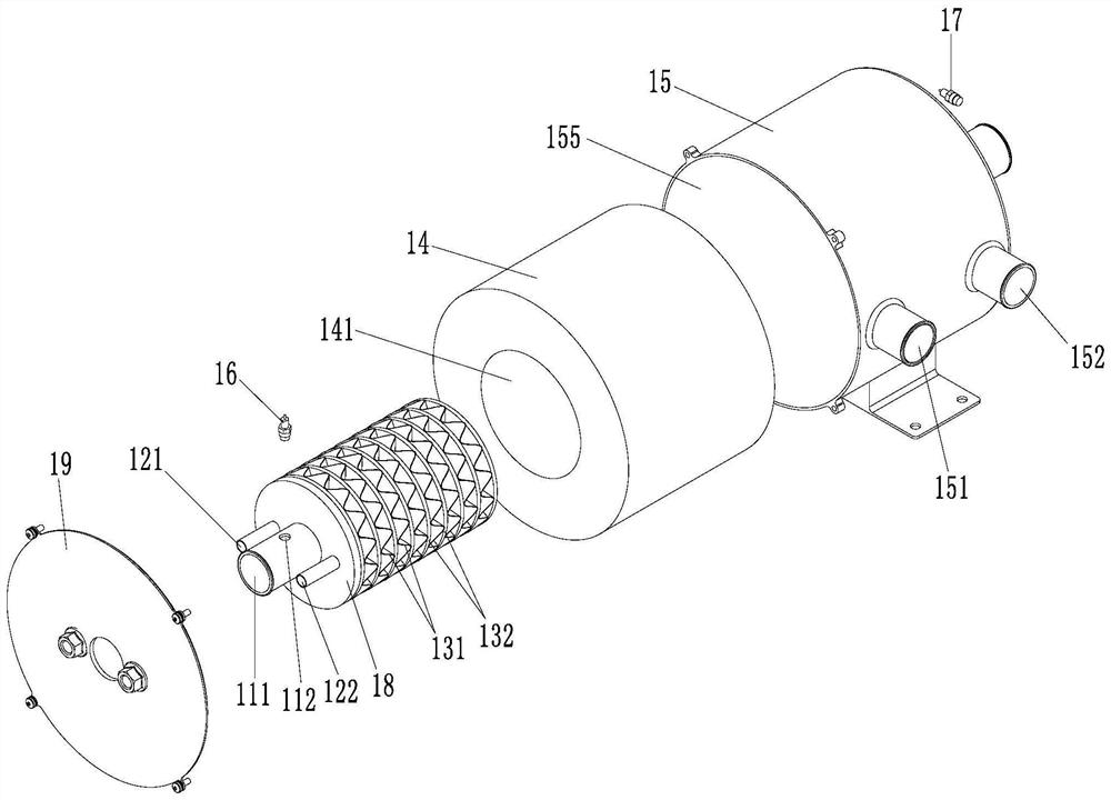 Intercooling humidifying device and fuel cell system applying same