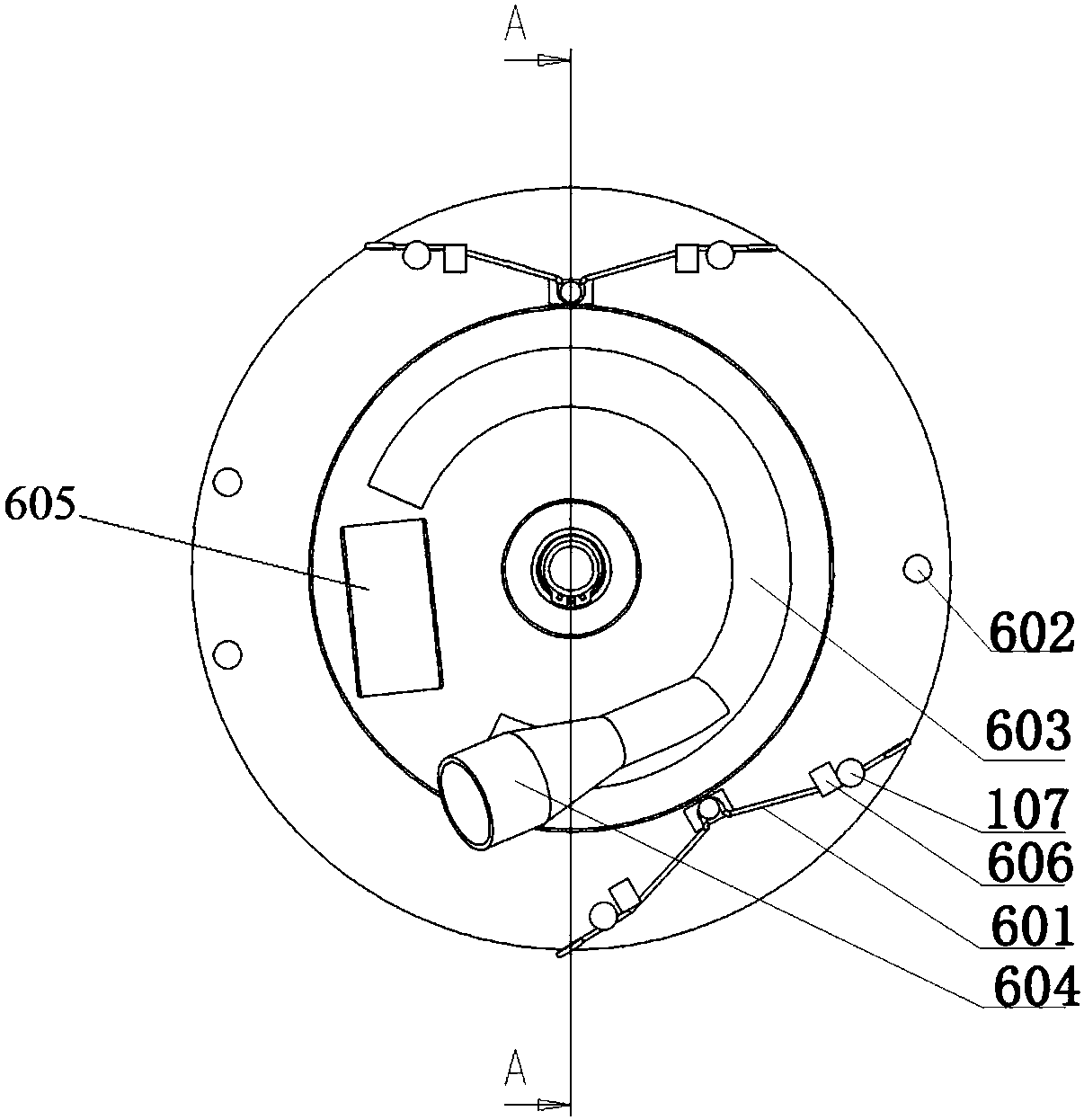 Air suction type high-speed precision seed metering device with auxiliary seed-filling seed disc