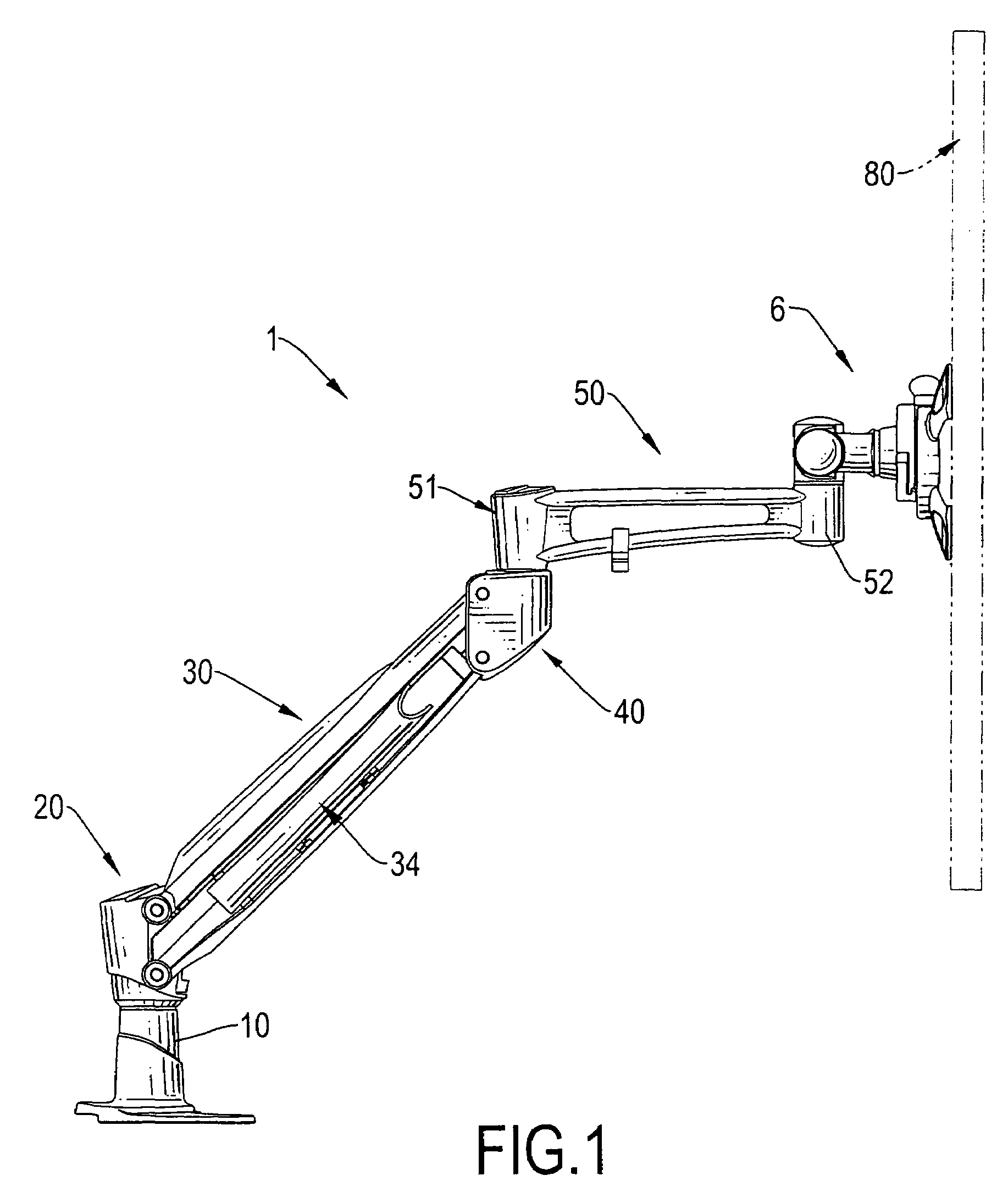 Support apparatus for suspending a monitor