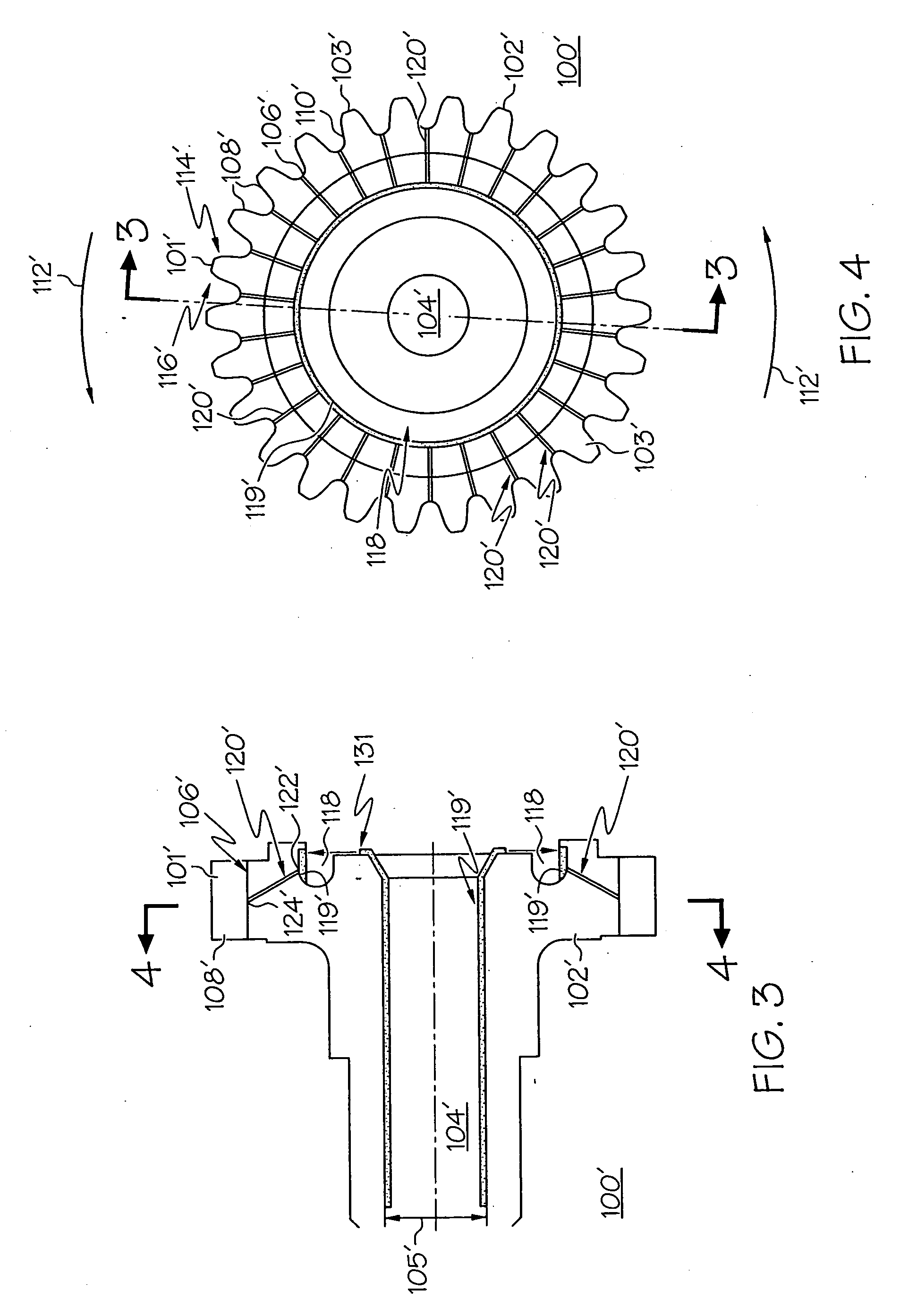 Positive lubrication of a meshing gear