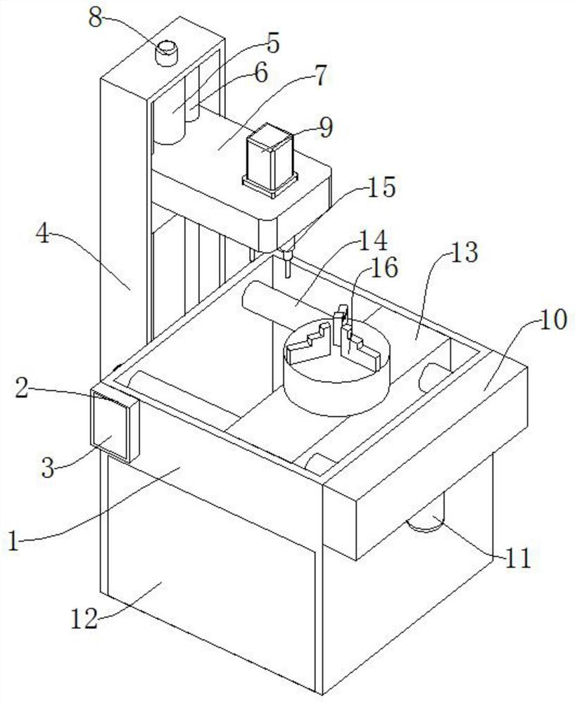 Cam bearing cap tapping device and application method thereof