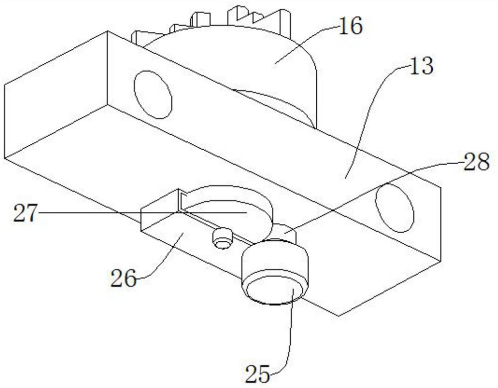 Cam bearing cap tapping device and application method thereof