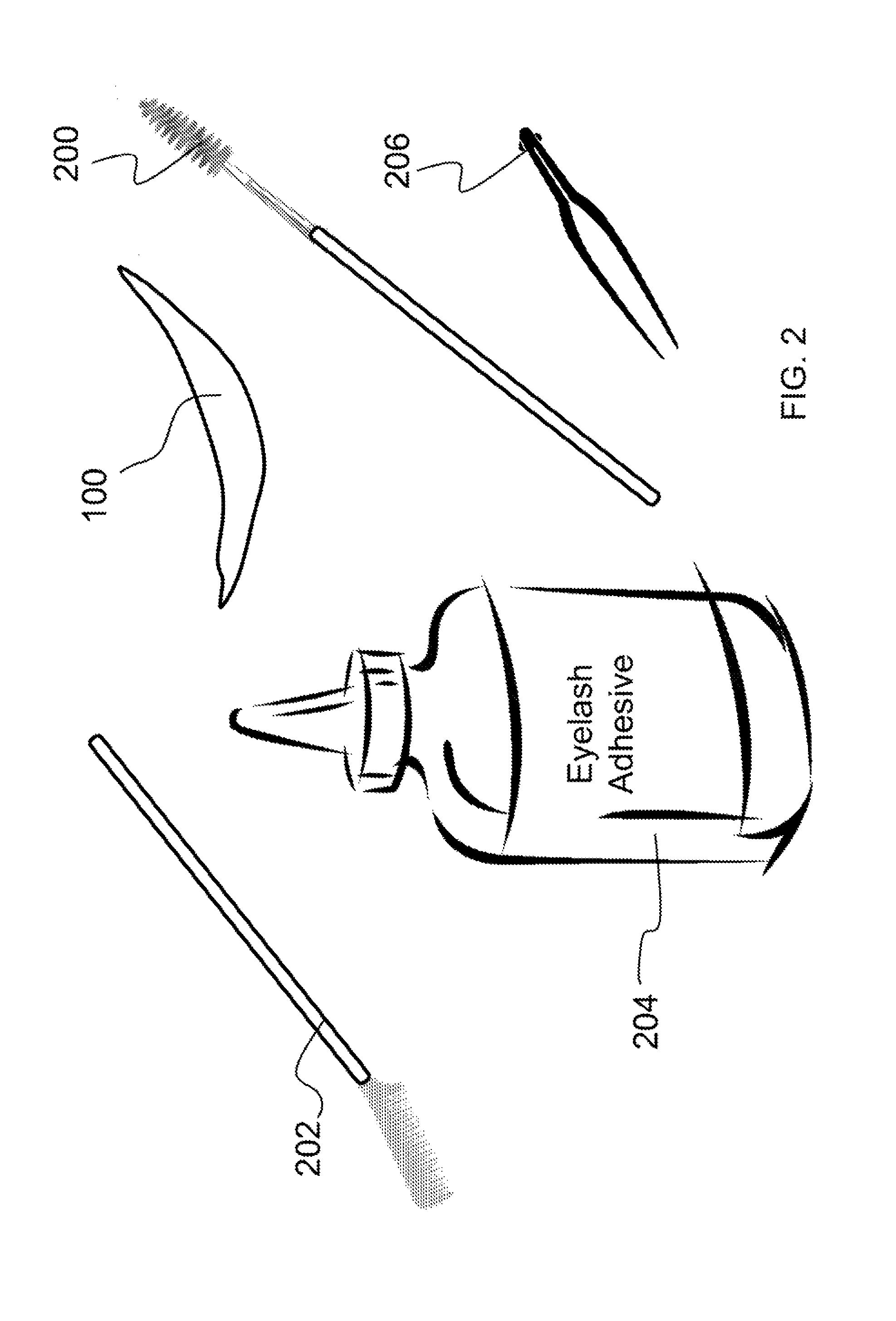 Method for grouping eyelashes and applying eyelash extensions