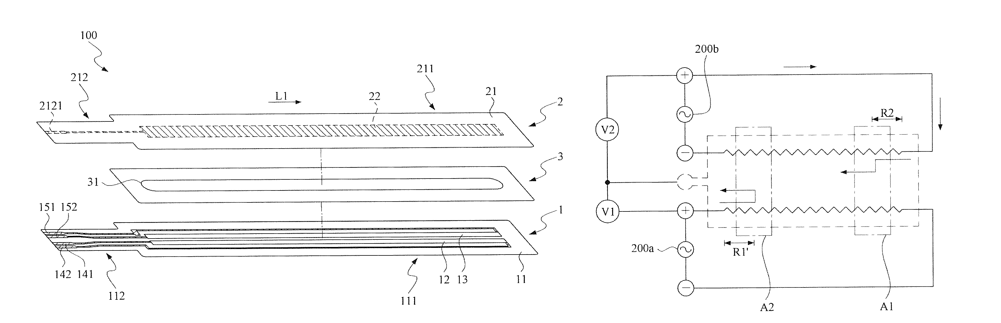 Touch-type variable resistor structure