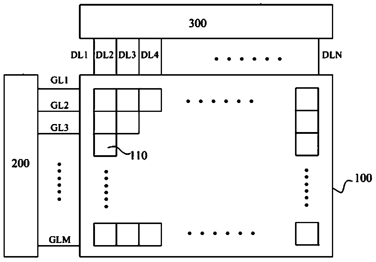 Display panel, and pixel structure and driving method for display panel