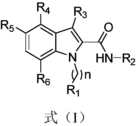 1H-indole-2-carboxamide derivative and preparation method and applications thereof