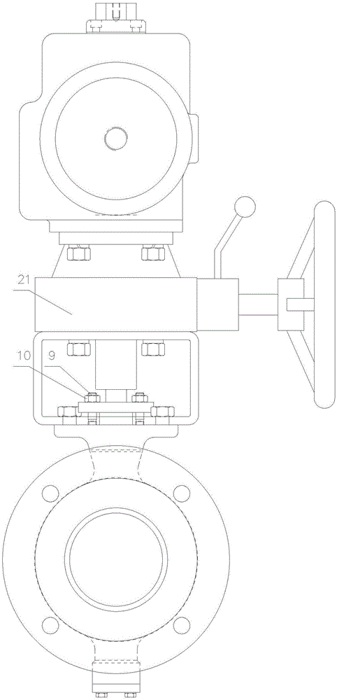 V-shaped ball valve structure