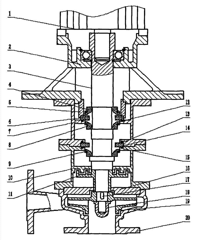 Non-leakage idling resistant centrifugal pump