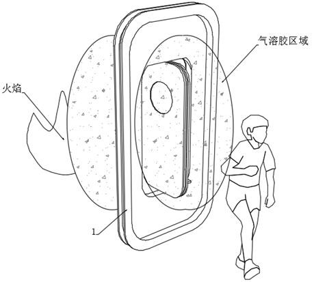 A sealed fire-proof escape hatch for ships