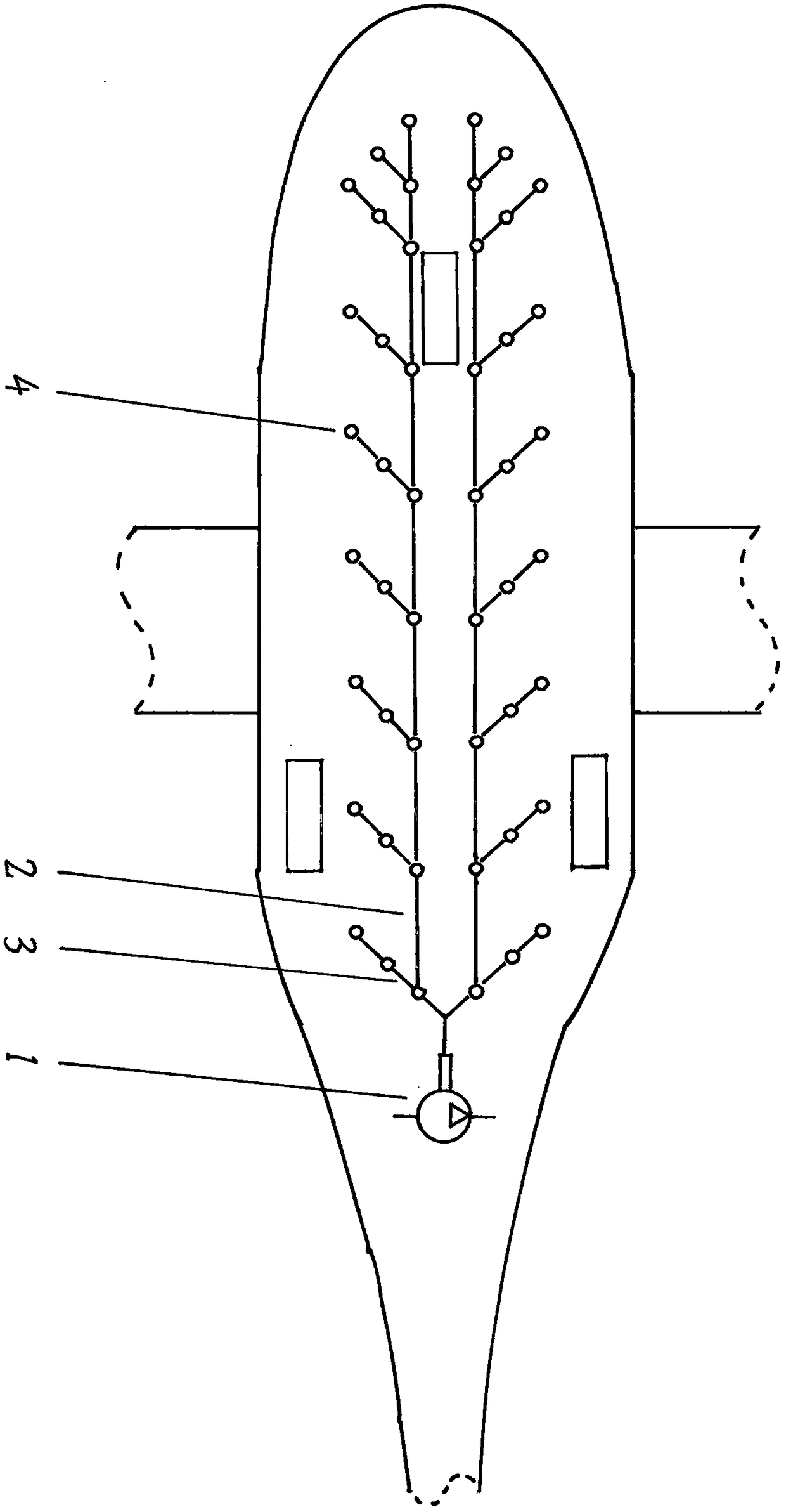 Bubble curtain for hull-type seaplane