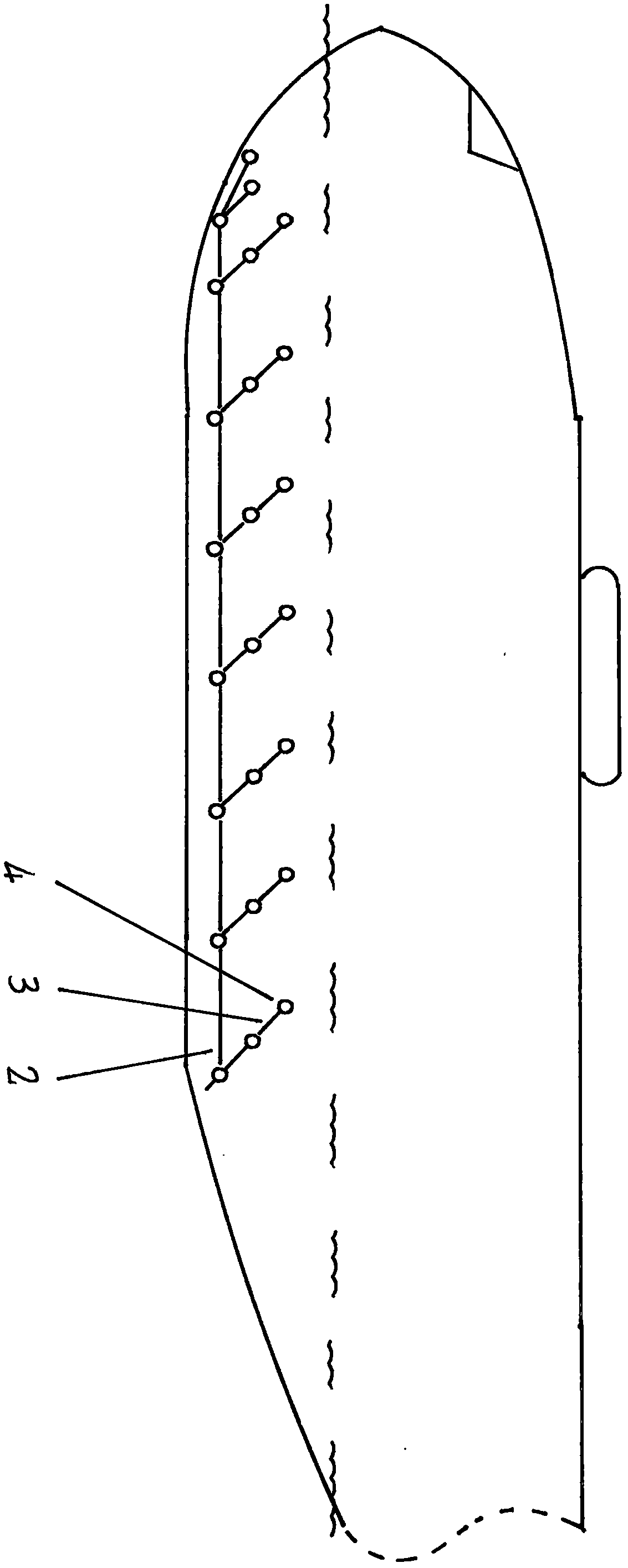 Bubble curtain for hull-type seaplane